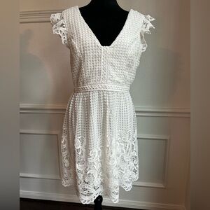 Altar’d State White Lace Dress, Size L